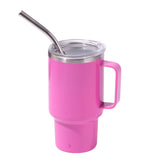3oz Plum Sublimation Mini Car Cup - 304 Stainless Steel Straw Beer Cup, Portable Insulated Whiskey Shot Glass, Perfect for On-the-Go Drinking