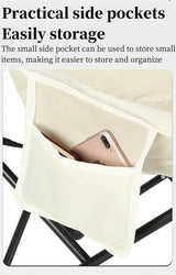 Green Outdoor Folding Camping Chair - Portable Lounge Chair, Lightweight Beach Chair, Fishing Stool, and Picnic Seat, Perfect for Outdoor Adventures - Top-Down View