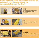 XXXL Orange Reflective Adjustable Pet Raincoat with Hood - Waterproof Dog Jacket, Adjustable Dog Poncho for Outdoor Protection - Top-Down View