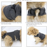 XXL Dog Vest Jacket - Warm, Soft, and Comfortable Dog Coat for Winter, Calming and Insulating Dog Apparel - Front View