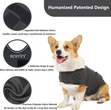 XXL Dog Vest Jacket - Warm, Soft, and Comfortable Dog Coat for Winter, Calming and Insulating Dog Apparel - Top-Down View