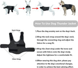 XXL Dog Vest Jacket - Warm, Soft, and Comfortable Dog Coat for Winter, Calming and Insulating Dog Apparel - Rear View