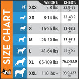 XXL Adjustable Autumn/Winter Dog Coat - Warm and Stylish Pet Jacket for Cold Weather, Comfortable and Customizable Fit - Top-Down View
