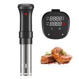 Sous Vide Precision Cooker - Low Temperature Slow Cooker, 1100W Accurate Temperature Control, Includes Recipe for Perfect Steak - Side View