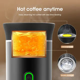 White Portable Espresso Coffee Machine - Universal 3-in-1 Capsule, Coffee Powder, and Espresso Maker - 45-Degree Angle