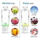 Black 600ml Large Capacity Juicer Cup - Rechargeable Portable Multifunctional Ice Crushing & Fruit Blender - Close-Up Angle