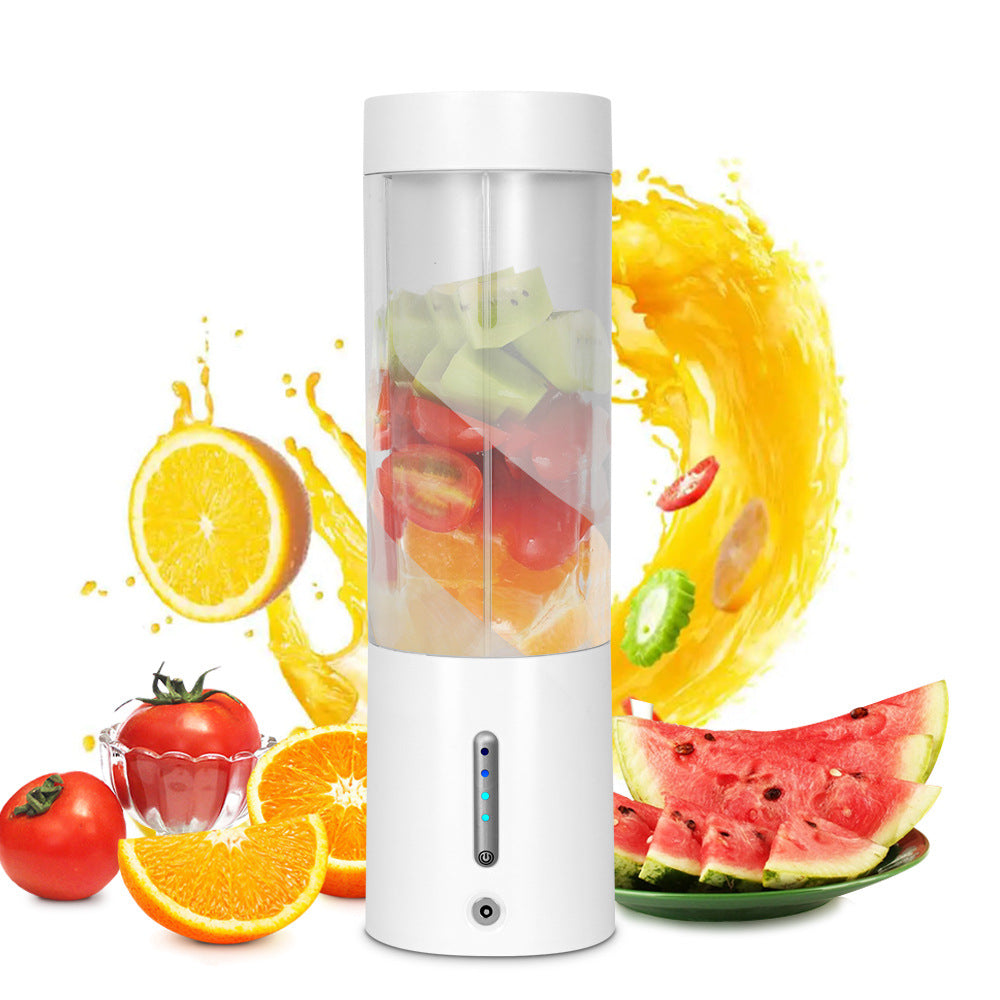 White Portable Juicer - Magnetic Charging Fresh Juice Blender Multifunctional Ice Crushing Fruit Mixer