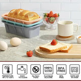 Grey 7-Piece Silicone Bakeware Set with Whisk, Spatula, Brush, Gloves, and Cake Molds for Home Baking - 45-Degree Angle