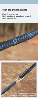 Green Outdoor Camping Hammock with Mosquito Net, Anti-Tip Nylon Fabric, Single/Double Person Quick-Setup Hammock - 45-Degree Angle