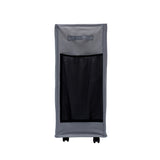 Dark Grey Foldable Yoga Storage Basket, Oxford Fabric Laundry Hamper, Multi-Purpose Organizer for Toys and Bathroom Essentials
