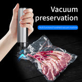 Handheld Vacuum Sealer for Food Preservation, Portable Vacuum Pump for Bags and Mason Jars - Front View