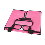 Blue Kids Travel Tray with Storage, Car Seat Organizer for Toys and Snacks - Front View