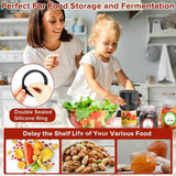 White Automatic Electric Mason Jar Vacuum Sealer - Compact Food Preservation Machine with Digital Display - Rear View