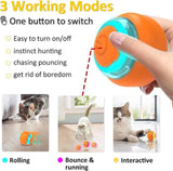 Interactive Electric Cat Toy Ball – Rechargeable Smart Rolling Pet Ball - Side View