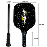 Bubble Hall Fiberglass Pickleball Paddle Set - Vibrant Design for Enhanced Gameplay - Front View