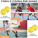 Bubble Hall Fiberglass Pickleball Paddle Set - Vibrant Design for Enhanced Gameplay - Top-Down View