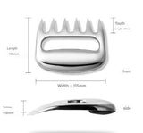 Stainless Steel Meat Shredding Claws – Multipurpose BBQ Tool for Pulled Chicken and Pork - Front View