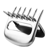 Stainless Steel Meat Shredding Claws – Multipurpose BBQ Tool for Pulled Chicken and Pork - Side View