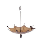 Umbrella-Shaped Bird Feeder - Metal Hanging Garden Decoration - 45-Degree Angle