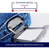 S 18-20 Inch Elastic Luggage Cover with Zipper, Travel Suitcase Protector, Scratch Resistant Luggage Cover - Top-Down View