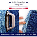 S 18-20 Inch Elastic Luggage Cover with Zipper, Travel Suitcase Protector, Scratch Resistant Luggage Cover - 45-Degree Angle