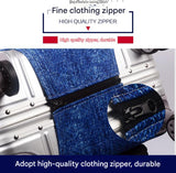 S 18-20 Inch Elastic Luggage Cover with Zipper, Travel Suitcase Protector, Scratch Resistant Luggage Cover - Rear View