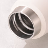 White 316 Stainless Steel 580ml Insulated Bottle - American Tapered Design, Outdoor Sports, Large Capacity Cola Water Flask - Front View