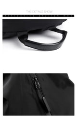 Black Business Casual Laptop Backpack with USB Charging Port - Travel, Work, and Student Use - 45-Degree Angle