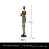 Exotic African Woman Figurine ??Elegant Resin Sculptures for Home Decor