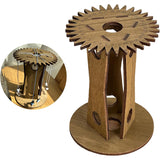 Wooden Kumihimo Marudai Stand ??Craft Tool for Braiding and Creative Cord Making