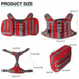 Black Dog Tactical Backpack Harness - Adjustable Outdoor Camouflage Saddle Bag for Dogs - Front View