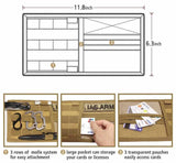 Black Car Sun Visor Organizer - Tactical Molle Storage Panel with Multi-Pocket Design - Close-Up Angle