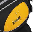 Yellow Reflective Dog Saddle Harness with Storage Bags - Adjustable Pet Backpack for Outdoor Adventures - Side View