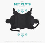 Yellow Reflective Dog Saddle Harness with Storage Bags - Adjustable Pet Backpack for Outdoor Adventures - Top-Down View