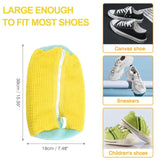 Grey-blue Shoe Laundry Bags - Mesh Protective Washing Bags for Shoes with Zipper Design - Low Angle