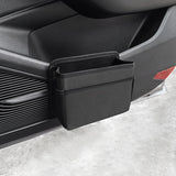Black Upgraded Waterproof Car Storage Bag - Multi-Position Hanging Organizer - Front View