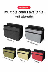 Grey Upgraded Waterproof Car Storage Bag - Multi-Position Hanging Organizer - Front View