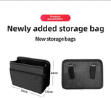 Red Upgraded Waterproof Car Storage Bag - Multi-Position Hanging Organizer - Rear View