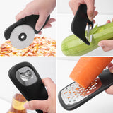 Multifunctional Kitchen Gadgets - Compact Vegetable Slicer & Grater Tool - Side View