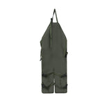 Khaki Pocket Heavy-Duty Gardening Apron with Adjustable Straps and Multi-Pocket Design - 45-Degree Angle