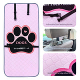 Black Dog Car Seat Cover - Waterproof & Scratch-Resistant Pet Seat Protector - Top-Down View