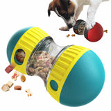 Green Interactive Dog Slow Feeder Toy - Food Dispenser Ball for Healthy Digestion - Front View