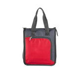 Red Portable Insulated Lunch Bag for Office, Picnic, and Grocery Use