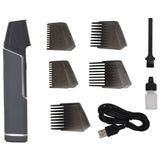 Rechargeable Electric Hair Epilator with Adjustable Length - Multipurpose Grooming Tool - Top-Down View