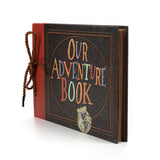 DIY Scrapbook Adventure Album ??Retro Kraft Paper Photo Book with String Binding