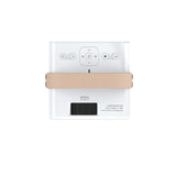Portable LED Projector - Compact Design with Carry Handle - Front View