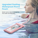 Green Floating Waterproof Phone Pouch - Secure and Durable - Side View