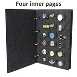 Felt Jewelry Display Book for Pin and Brooch Storage, Compact and Portable Organizer