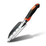 Orange 8-Piece Heavy-Duty Gardening Tool Set with Ergonomic Handles and Storage Bag - Side View