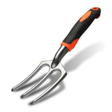 Orange 8-Piece Heavy-Duty Gardening Tool Set with Ergonomic Handles and Storage Bag - Top-Down View
